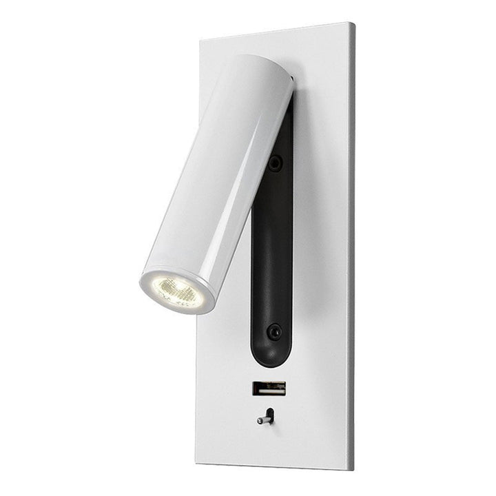 Wandmontierte USB Leselampe | Wiederaufladbar