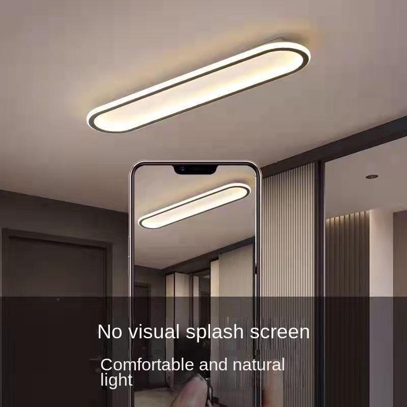 Ovale LED-Deckenleuchte für Flure