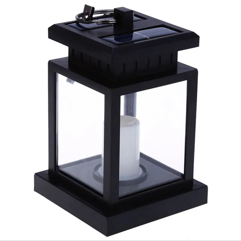 Tischleuchte | Solarbetriebene LED-Laterne im Retro-Design