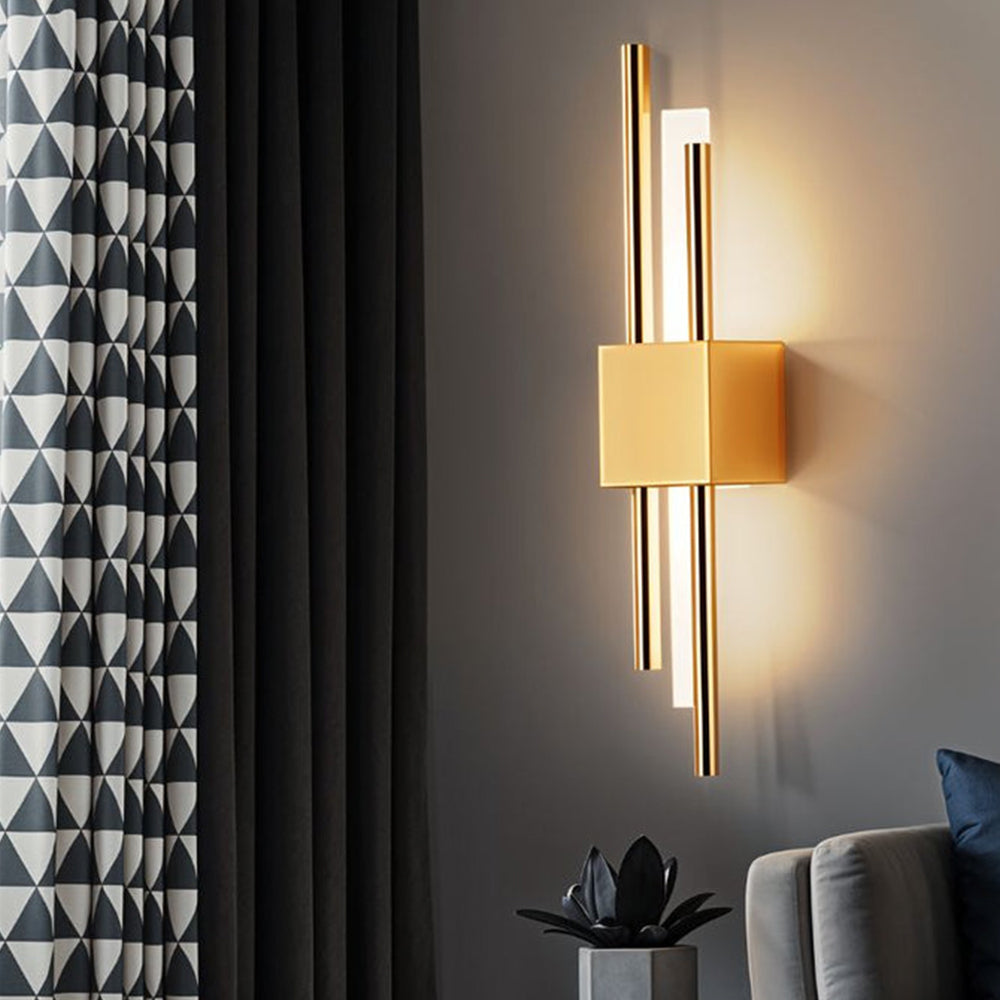 LED Wandleuchte | Schwarze & Goldene