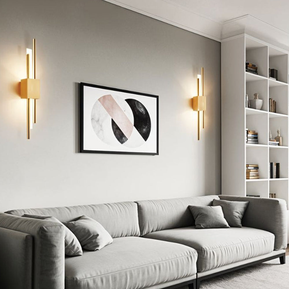 LED Wandleuchte | Schwarze & Goldene