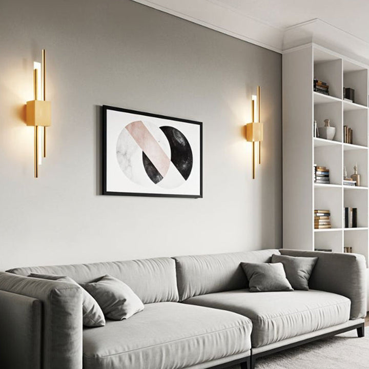 LED Wandleuchte | Schwarze & Goldene