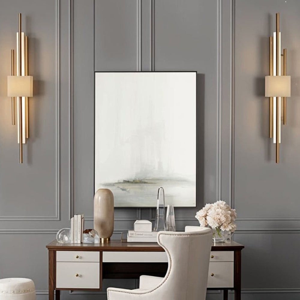 LED Wandleuchte | Schwarze & Goldene