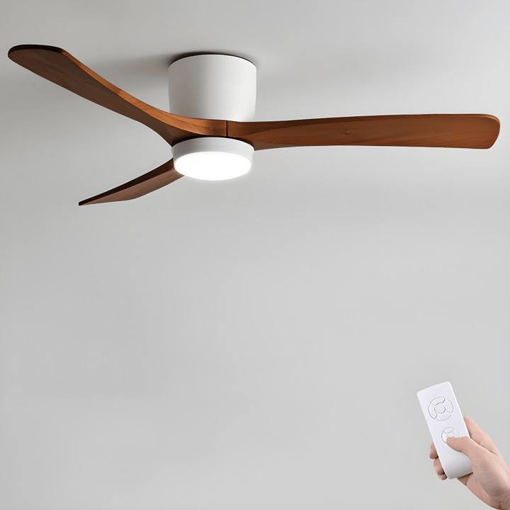 Deckenlampe Moderner mit LED-Licht & Holzflügeln