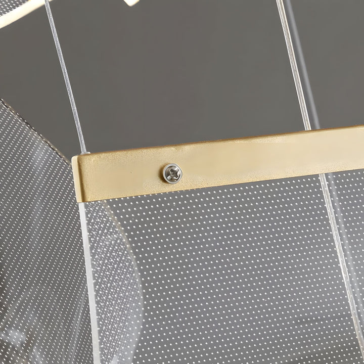 Hängelampe Treppenhaus | Wellenförmiges Design