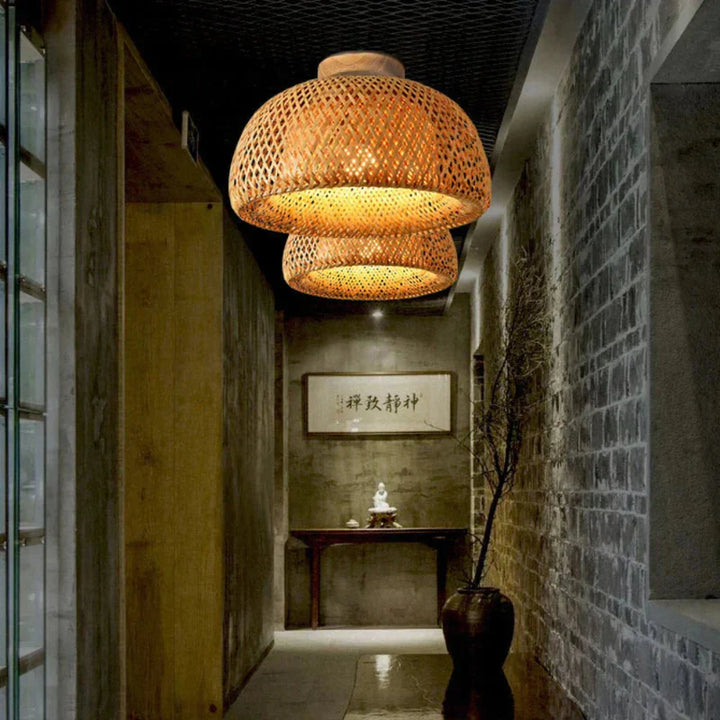 Deckenlampe Wohnzimmer aus Bambus – Natürliches Design