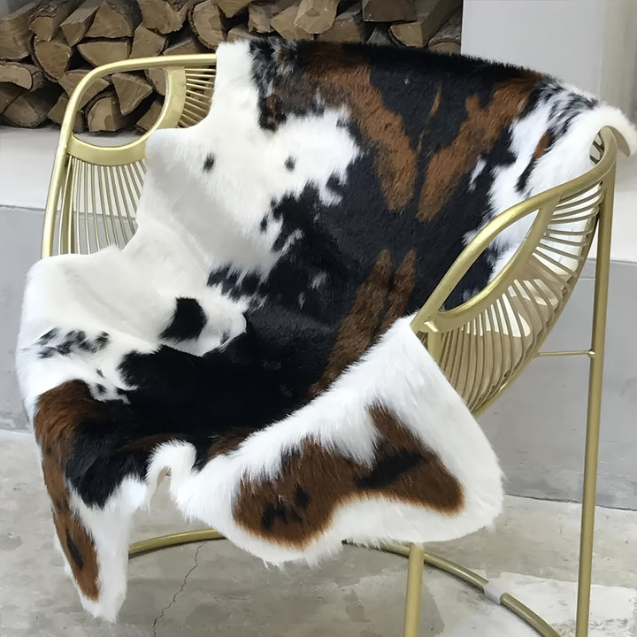 Teppich Wohnzimmer Premium Imitat-Kuhfell