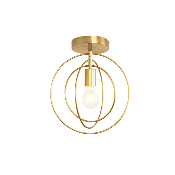 Led Deckenleuchte | im Ringdesign – in Gold