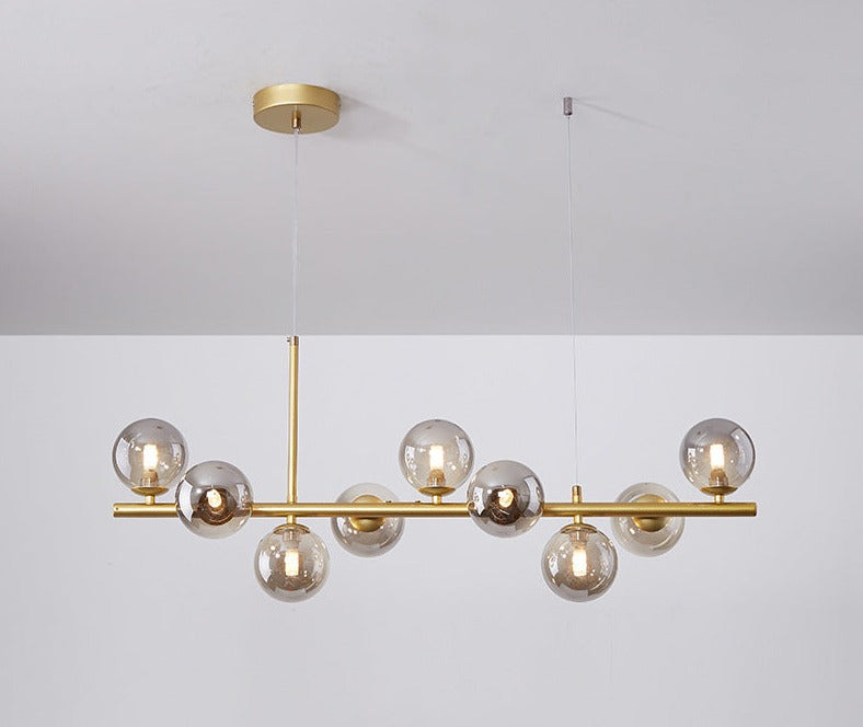 Esstisch Pendelleuchte | Elegantes Design aus Glas & Eisen
