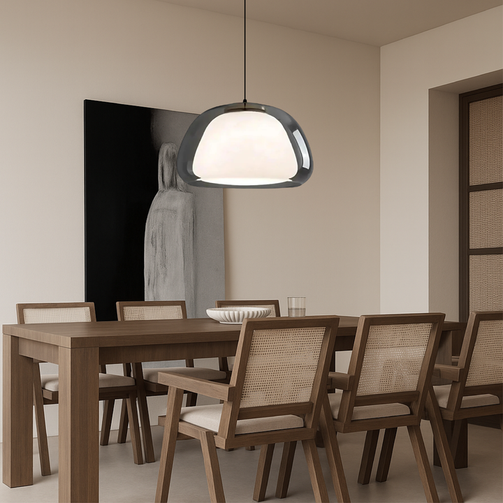 Pendelleuchte im Glasdesign | Stilvolle runde Form