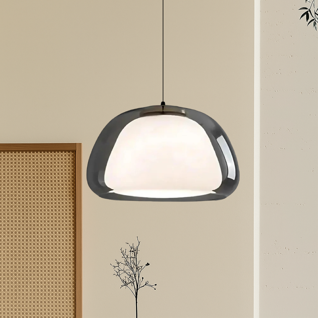 Pendelleuchte im Glasdesign | Stilvolle runde Form
