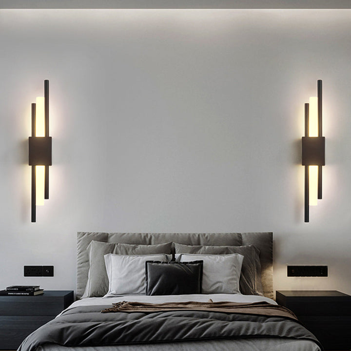 LED Wandleuchte | Schwarze & Goldene