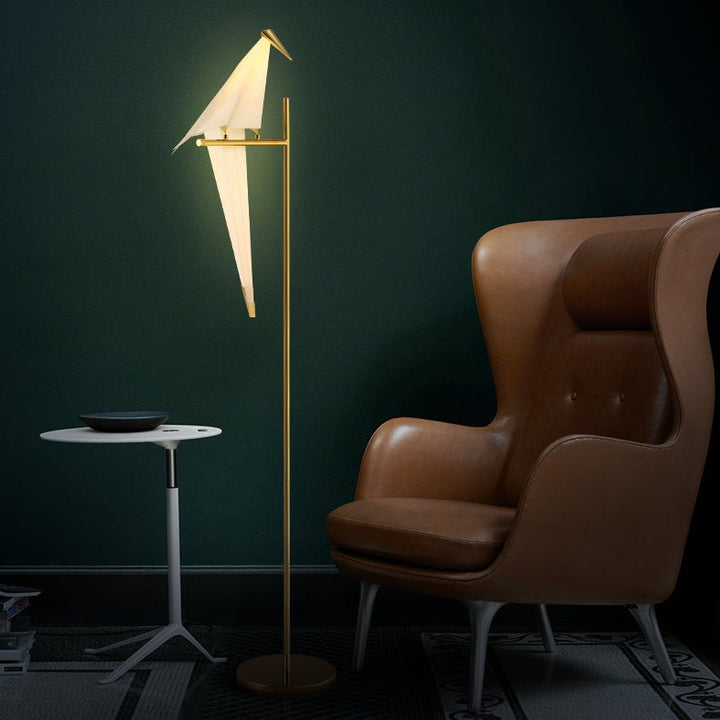Magnetische Stehlampe - Vogellampe