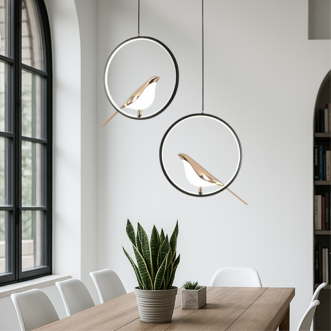 Moderne Pendelleuchte Mit Vogelmotiv | Zeitloses Design