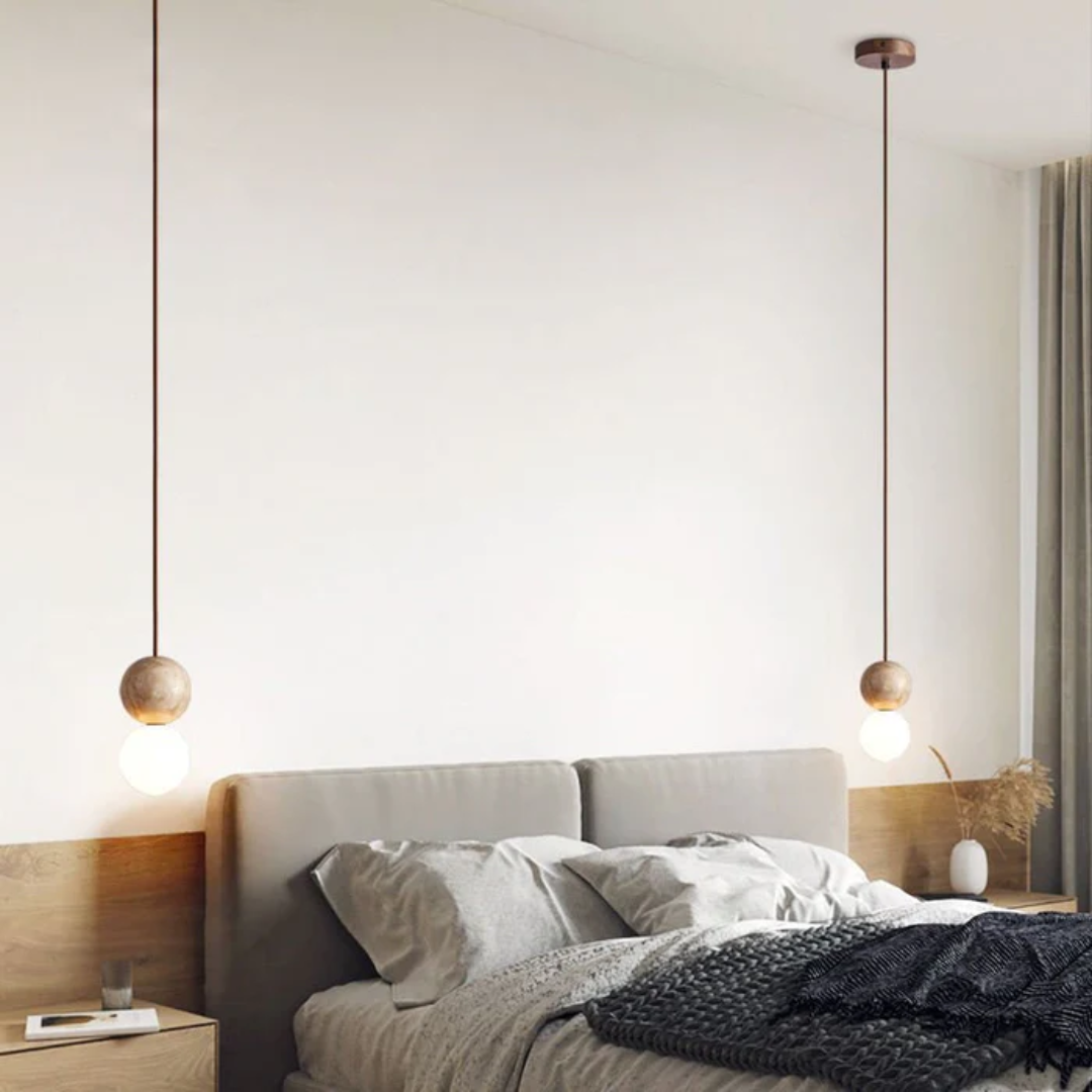 Pendant lamp in Wabi-Sabi style | Natural design
