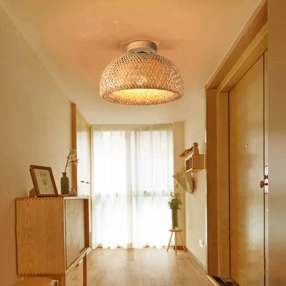 Deckenlampe Wohnzimmer aus Bambus – Natürliches Design