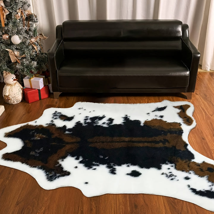 Teppich Wohnzimmer Premium Imitat-Kuhfell