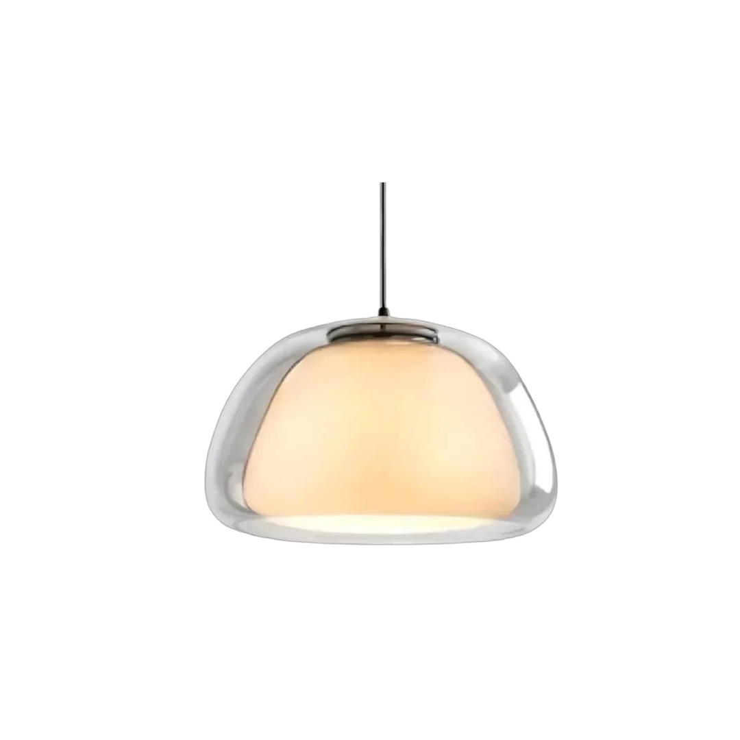 Pendelleuchte im Glasdesign | Stilvolle runde Form