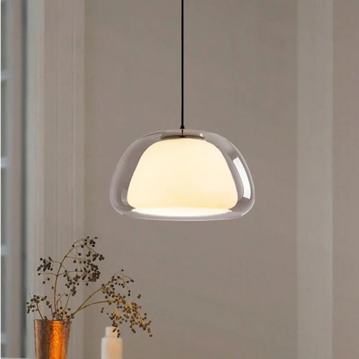 Pendelleuchte im Glasdesign | Stilvolle runde Form