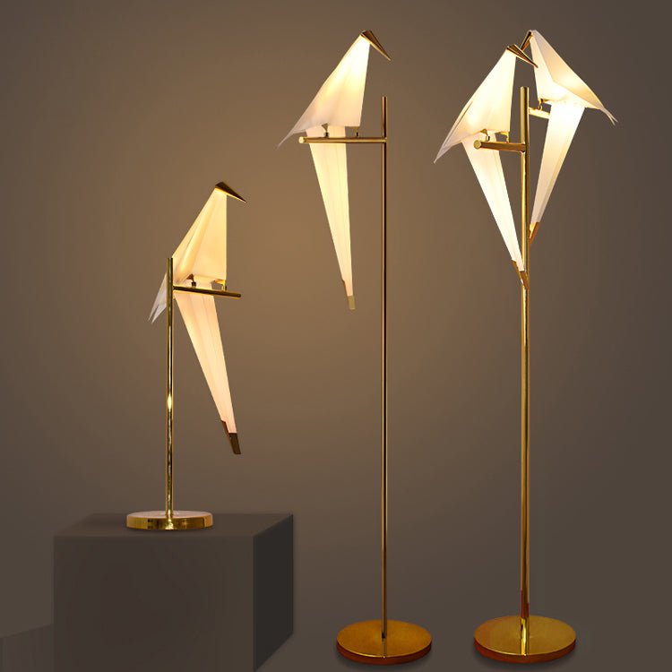 Magnetische Stehlampe - Vogellampe