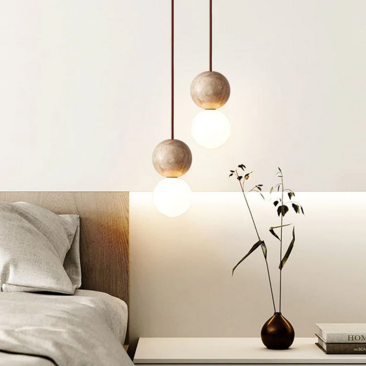 Pendant lamp in Wabi-Sabi style | Natural design