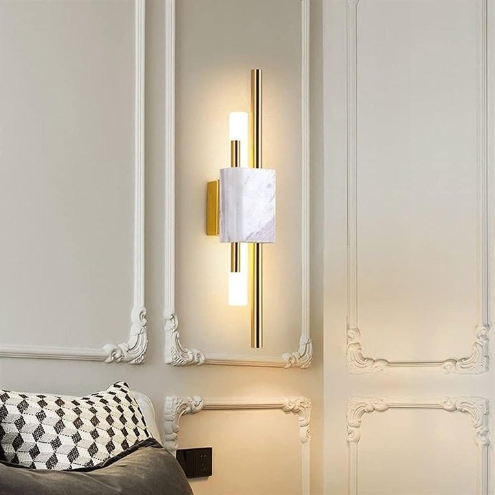 LED Wandleuchten mit Marmordesign | Stilvoll