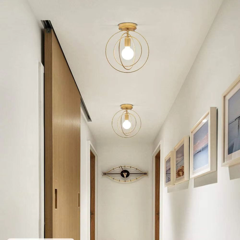 Led Deckenleuchte | im Ringdesign – in Gold