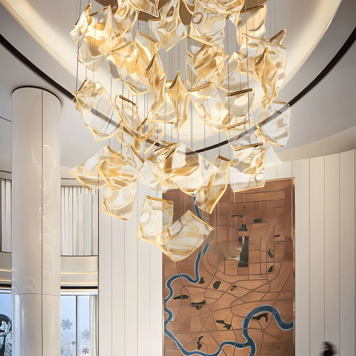 Hängelampe Treppenhaus | Wellenförmiges Design