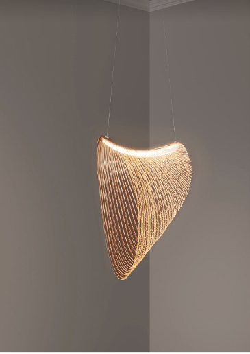 Hängelampe Esstisch aus Hanffaser – Natürliches Design mit Warmlicht