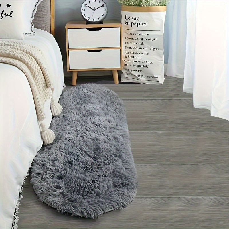 Teppich Wohnzimmer | Luxuriöser Hellblauer Ovaler