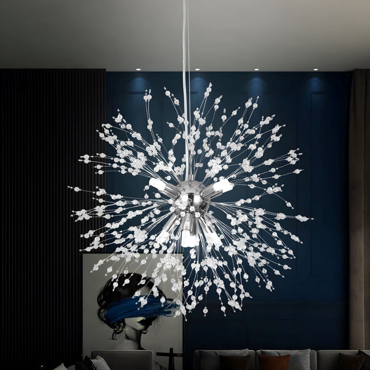 Kristall Hängelampe | Modernes Blüten-Design