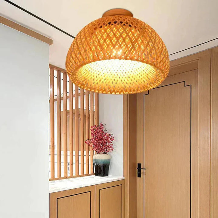 Deckenlampe Wohnzimmer aus Bambus – Natürliches Design