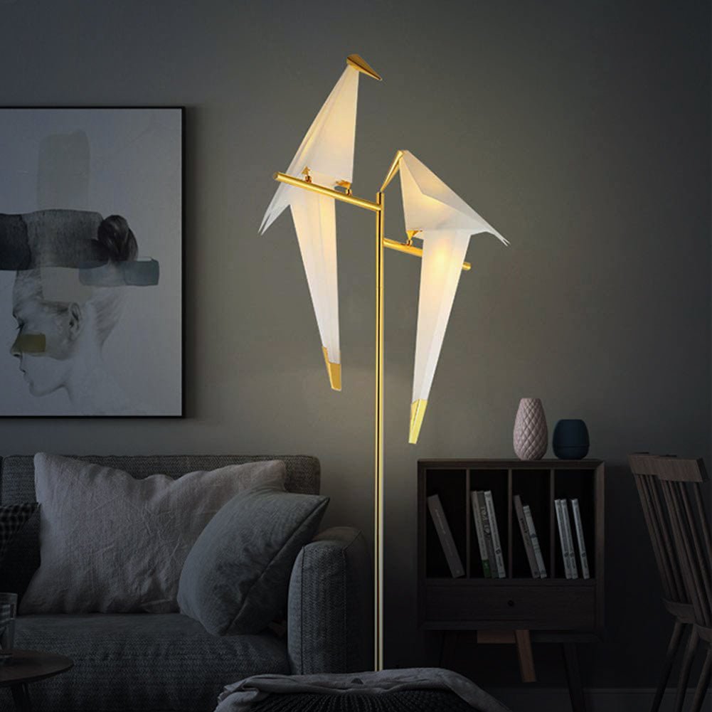 Magnetische Stehlampe - Vogellampe