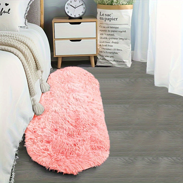Teppich Wohnzimmer | Luxuriöser Hellblauer Ovaler