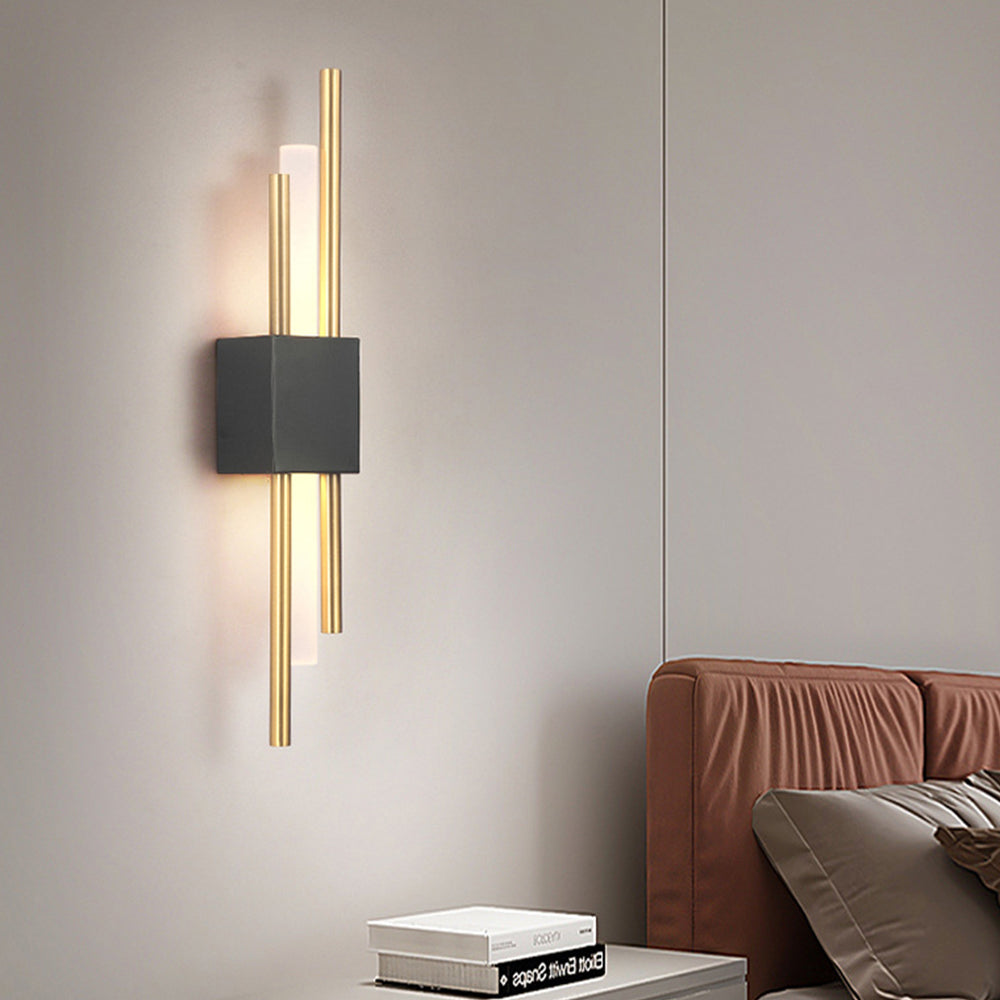 LED Wandleuchte | Schwarze & Goldene