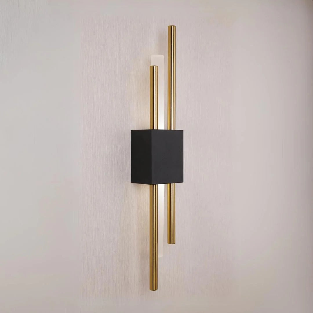 LED Wandleuchte | Schwarze & Goldene