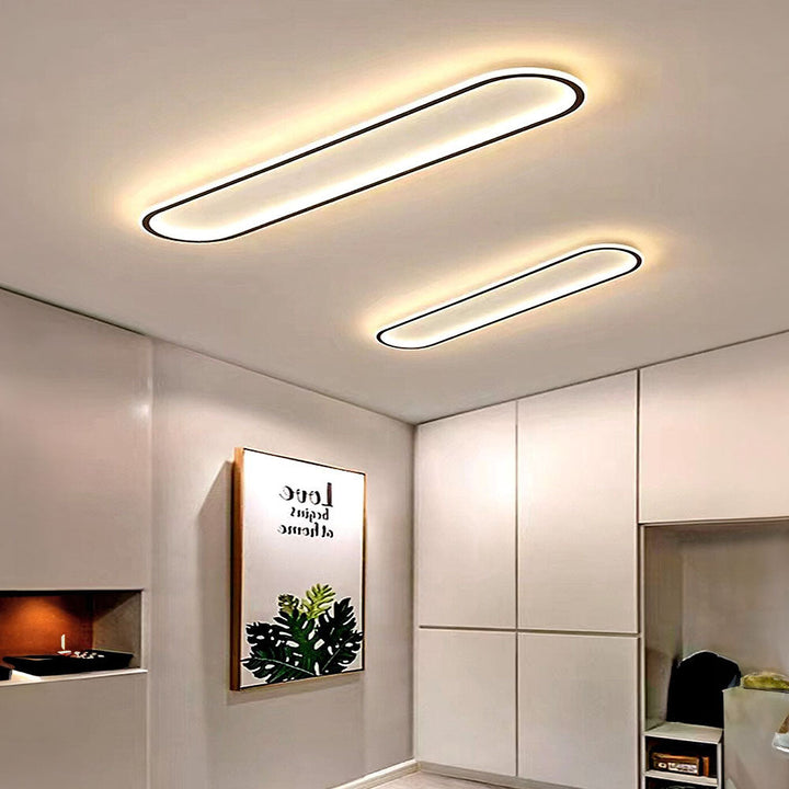 Wohnzimmer Deckenleuchte | Schlanke LED