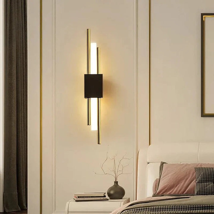 LED Wandleuchte | Schwarze & Goldene