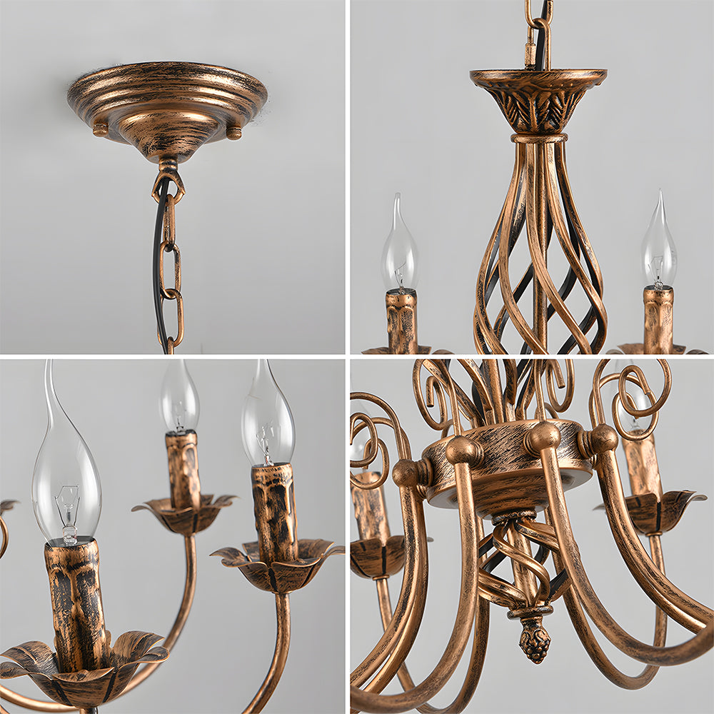 Esstisch Pendelleuchte | Vintage Bronze Elegante Beleuchtung