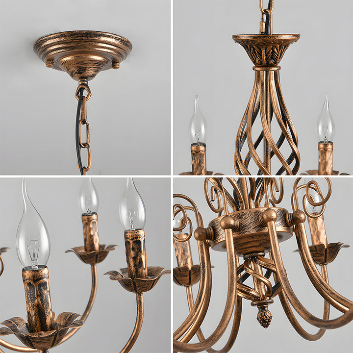 Esstisch Pendelleuchte | Vintage Bronze Elegante Beleuchtung