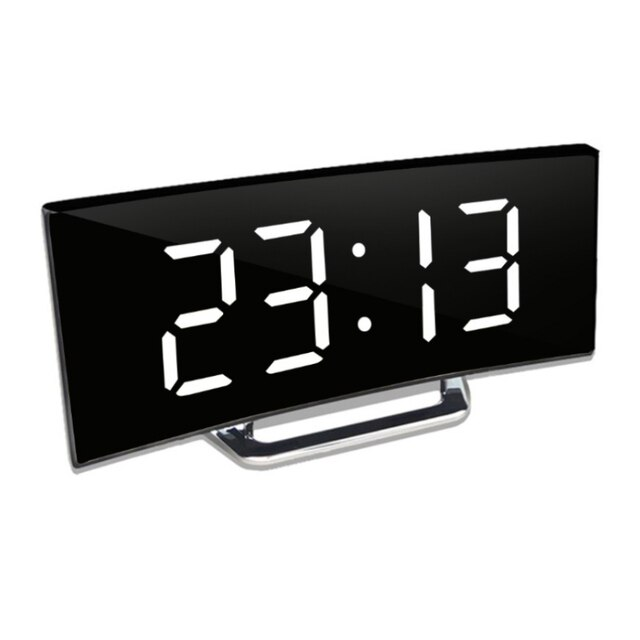 LED Nachttischwecker | Klare Anzeige & Gebogenes Design