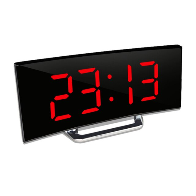 LED Nachttischwecker | Klare Anzeige & Gebogenes Design