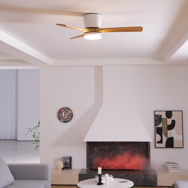 Deckenlampe Moderner mit LED-Licht & Holzflügeln