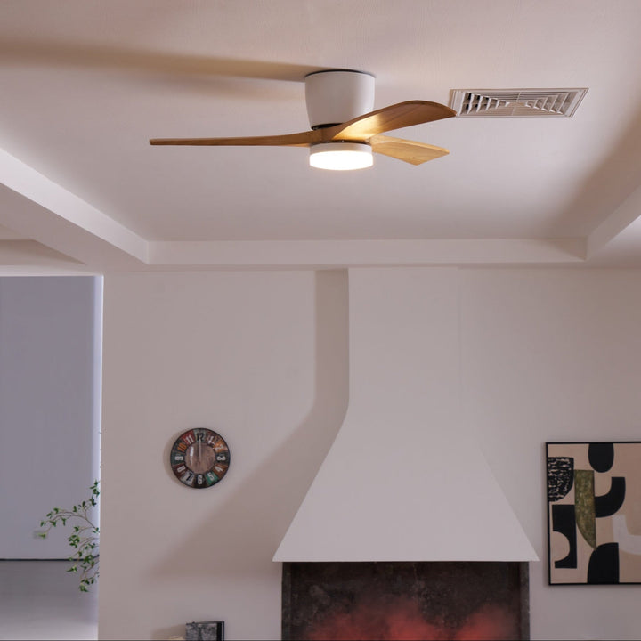Deckenlampe Moderner mit LED-Licht & Holzflügeln