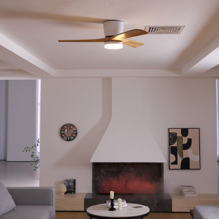 Deckenlampe Moderner mit LED-Licht & Holzflügeln