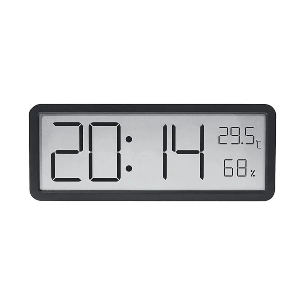 Digitale LED-Wanduhr mit Temperatur- & Feuchtigkeitssensor