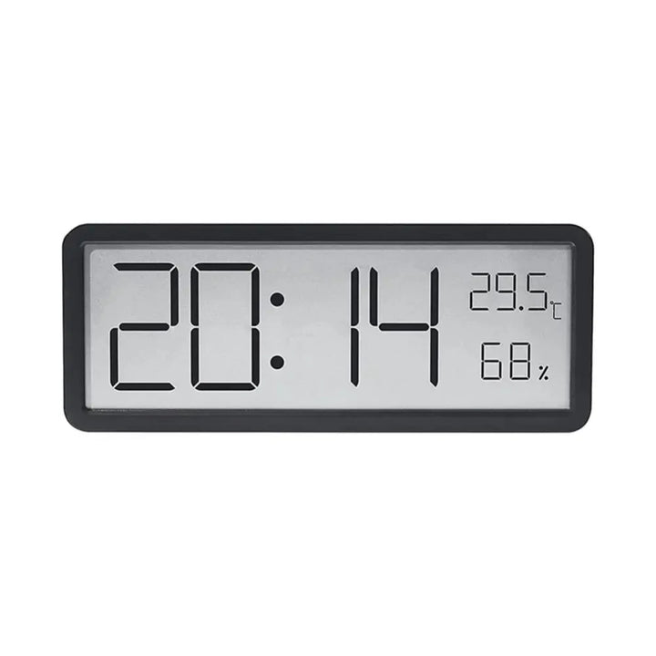 Digitale LED-Wanduhr mit Temperatur- & Feuchtigkeitssensor