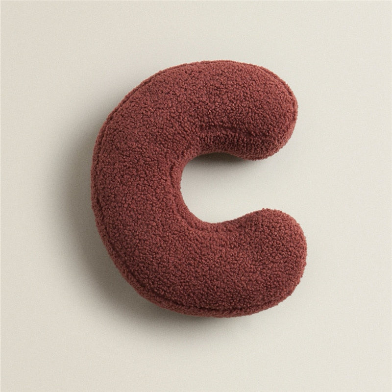 Alphabet Buchstaben Kissen | Dekoratives Design