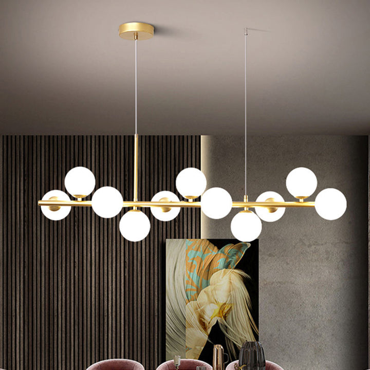 Esstisch Pendelleuchte | Elegantes Design aus Glas & Eisen