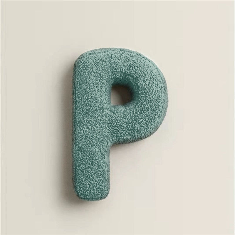 Alphabet Buchstaben Kissen | Dekoratives Design